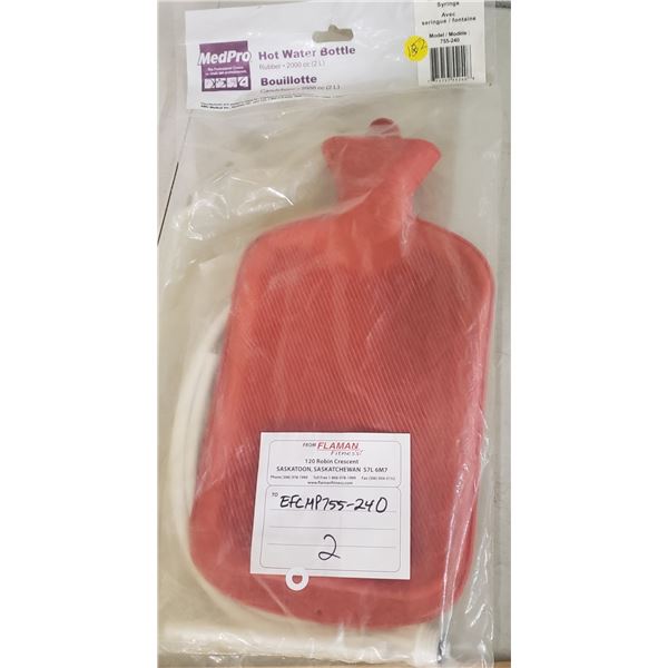 MedPro Hot Water Bottle with Fountain Syringe
