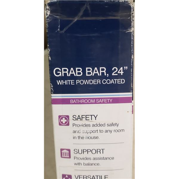Drive Medical Grab Bar 24" White Powder Coated