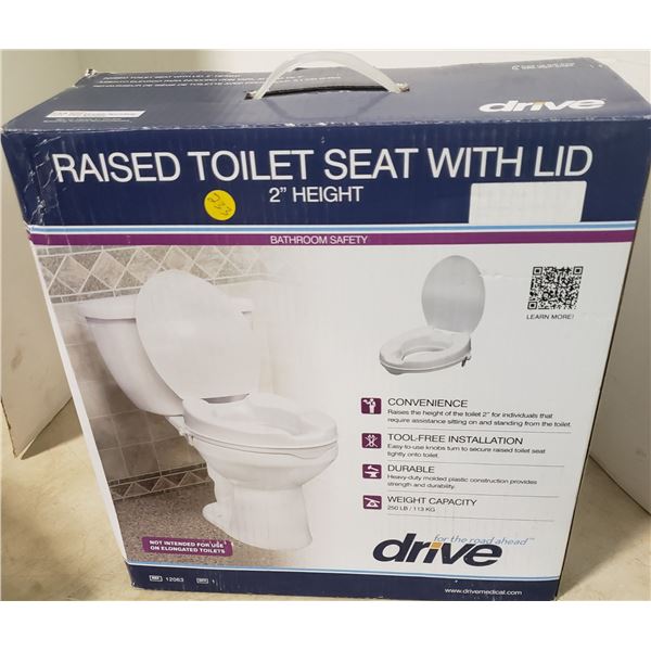 Drive Medical Raised Toilet Seat 2"