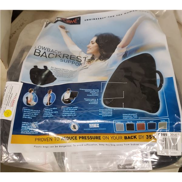 ObusForme Lowback Backrest Black