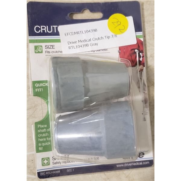 Drive Medical Crutch Tip 7/8" Gray
