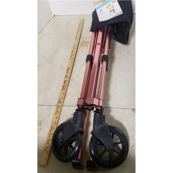 Stander EZ Fold-N-Go Walker Pink