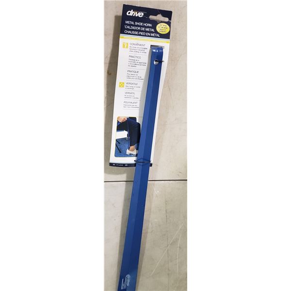 Drive Medical Metal Shoe Horn 23" Blue