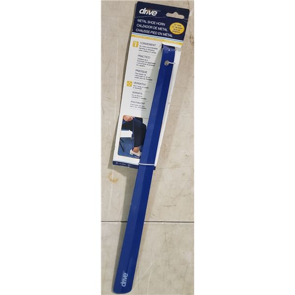 Drive Medical Metal Shoe Horn 23" Blue