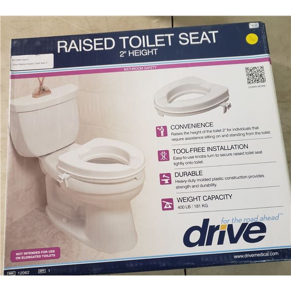 Drive Medical Raised Toilet Seat 2"