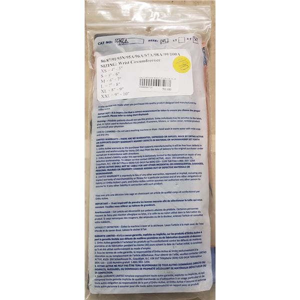 Ortho Active Contour Wrist Stablilizer XL R SRP $50.00