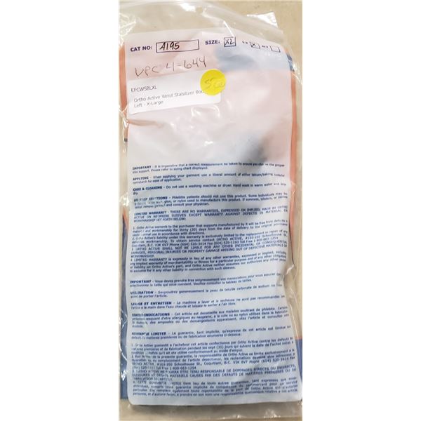 Ortho Active Wrist Stabilizer BodyFlex Left XLarge