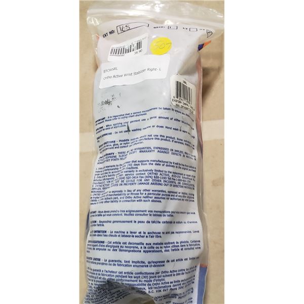 Ortho Active Wrist Stabilizer Right L SRP $38.90