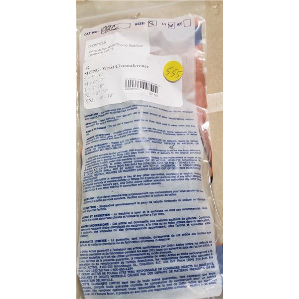 Ortho Active Wrist/Thumb Stabilizer Coolprene Left Small SRP $47.50