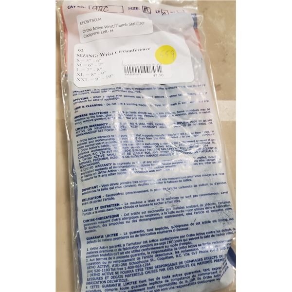Ortho Active Wrist/Thumb Stabilizer Coolprene Left M SRP $47.50