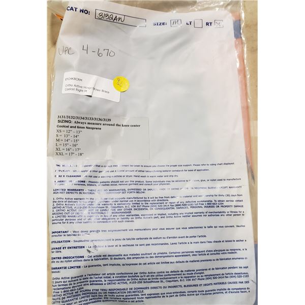 Ortho Active Coolcel Hinged Knee Right Medium