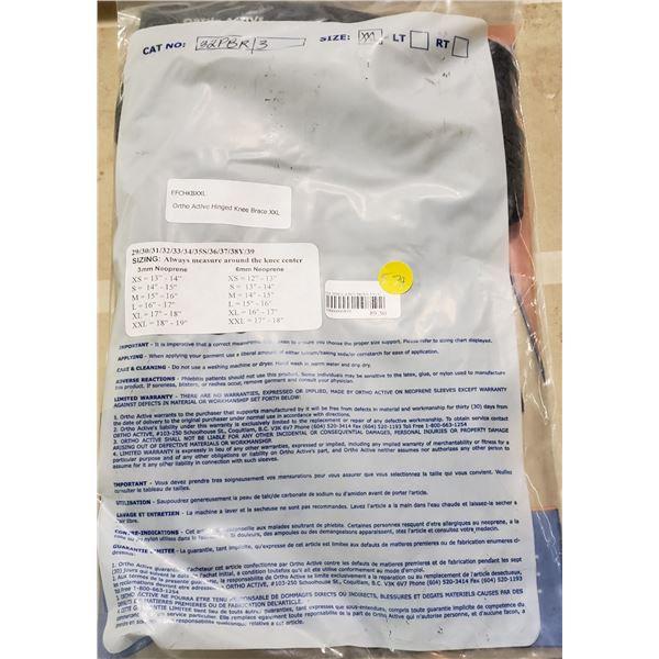 Ortho Active Hinged Knee Brace XXL SRP $89.50