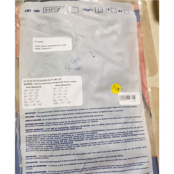 Ortho Active Hyperextension Knee Brace Coolprene - L SRP $123.60