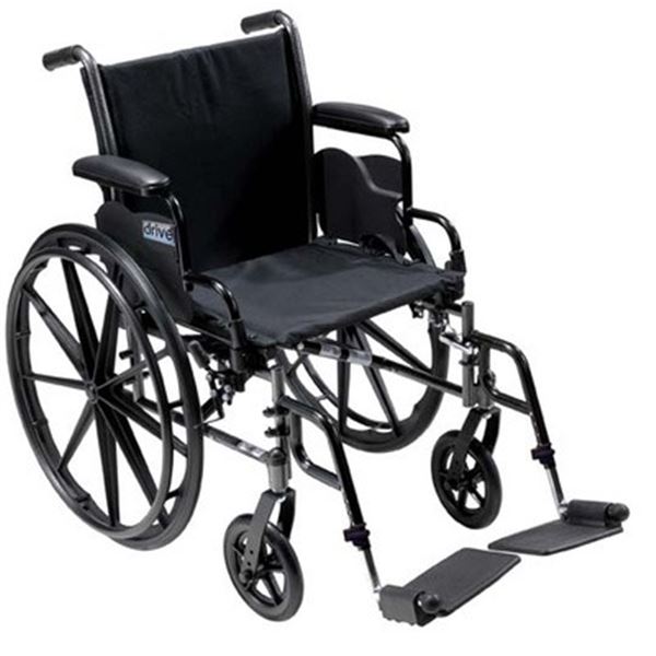 Drive Medical 16" Flip Back Wheelchair