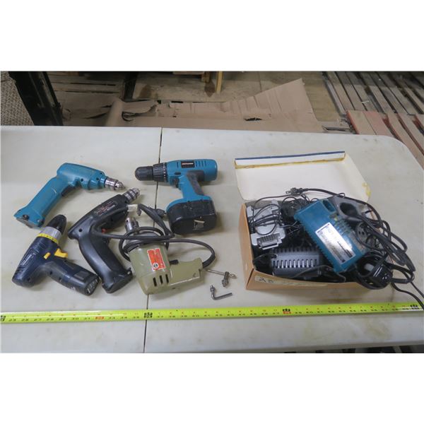 Lot of As Is Drills and Misc. Chargers / Adapters