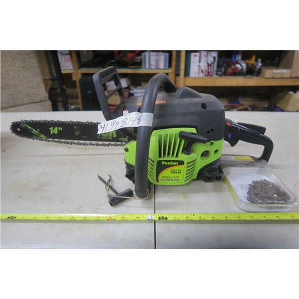 Poulan 14" 33cc Chainsaw