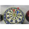 Image 2 : Binoculars, Dart Board, and Bike Helmet