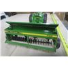 Image 1 : John Deere Tractor, Seed Drill, and Hay Wagon