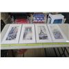 Image 1 : 4 Wall Hangings of Paris 24X13
