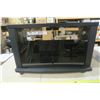 Image 1 : Black Wheeled TV Stand 27 X 15 X 18
