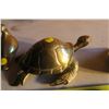 Image 2 : Sea Turtle and 2 Dove Brass Figures