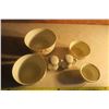 Image 5 : Matching Bowls (4) W/ Salt And Pepper Shakers