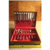 Image 1 : White Orchid Community Silver Plated Silverware Set in Anti-Tarnish Box