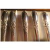 Image 8 : White Orchid Community Silver Plated Silverware Set in Anti-Tarnish Box