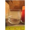 Image 3 : Box of Misc. Glasses, Olympic Wine Glasses, 6 Short Glasses & 6 Colored Glasses