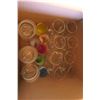 Image 5 : Box of Misc. Glasses, Olympic Wine Glasses, 6 Short Glasses & 6 Colored Glasses