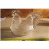 Image 1 : Clear Glass Hen on A Nest