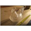 Image 2 : Clear Glass Hen on A Nest