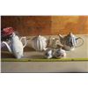 Tea Pots, Cups, And Creamer And Sugar Bowl