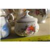 Image 4 : Tea Pots, Cups, And Creamer And Sugar Bowl