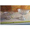 Image 1 : Glass Cake Dish and Bowl