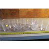 Image 1 : Glass Cream and Sugar Set With Matching Glasses