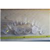 Image 2 : Glass Cream and Sugar Set With Matching Glasses