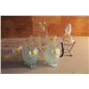 Image 1 : Vases, Decanter, and Etched Mugs