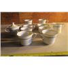 Image 1 : 8 Place Cup and Saucer Set w/ Creamer and Sugar Bowl