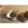 Image 13 : Teacup and Antique Creamer & Sugar Bowl