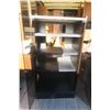 Image 2 : 4 Shelf Glass Door Component Cabinet 44.5X16X24