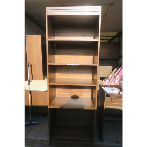 5 Shelf Bookshelf 25 X 15 X 72