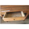 Image 5 : Antique Wood Table W/ Drawer 29 X 41.5 X 30