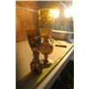 Image 3 : 2 Stained Glass Style Coal Oil Lamps