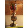 Image 4 : 2 Stained Glass Style Coal Oil Lamps