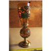 Image 5 : 2 Stained Glass Style Coal Oil Lamps