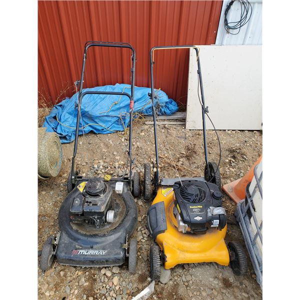 TWO LAWNMOWERS FOR PARTS OR REPAIR