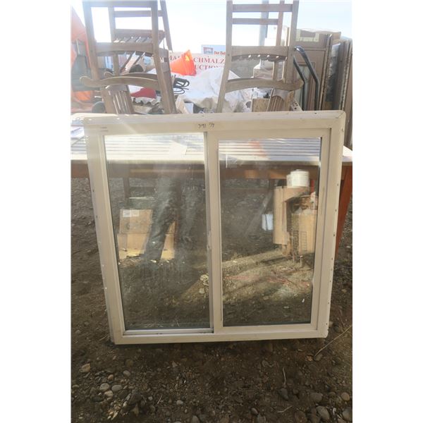 38 X 37.5 (at Outside of Flanges) Sliding Window