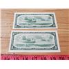 Image 3 : 2 X 1954 CANADA DOLLAR BILLS
