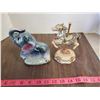 Image 3 : CERAMIC ELEPHANT THERMOMETER & CARASOLE FIGURE